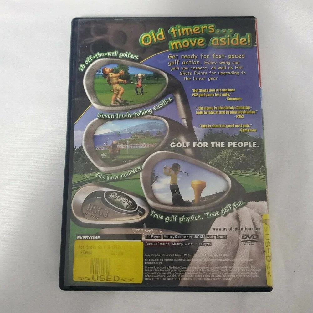 Hot Shots Golf 3 (Sony PlayStation 2, PS2, 2003) with Manual